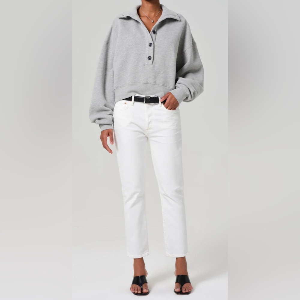 Citizens Of Humanity White Straight Leg Jeans